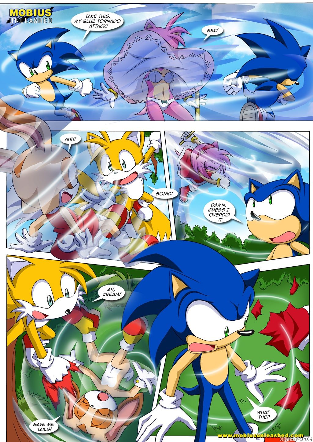 amy_rose bbmbbf clothing_damage cream_the_rabbit miles_"tails"_prower mobius_unleashed nude palcomix sega sonic_the_hedgehog sonic_the_hedgehog_(series) tagme tails_the_fox