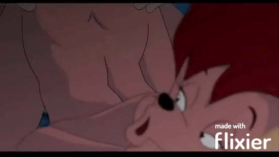 ambiguous_penetration arched_back canine disney doggy_position famous-toons-facial gif goof_troop goofy nude peg_pete red_hair sex smile thrusting