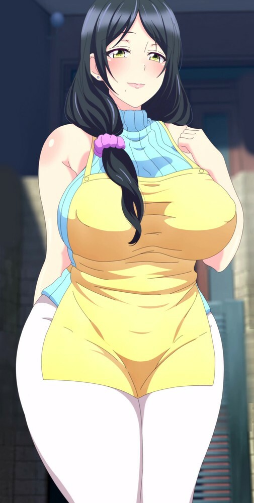 1girl anime anime_milf ass big_ass big_breasts black_hair bomb!_cute!_bomb! breasts ecchi female female_only first_porn_of_character first_porn_of_franchise fully_clothed gaki_ni_modotte_yarinaoshi hentai housewife milf mom narumiya_sera's_mom slut thick whore