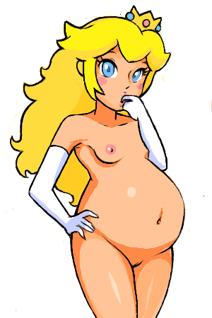 alcnx female nintendo pregnant princess_peach super_mario_bros.