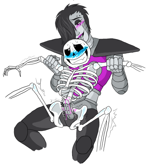 2010s 2017 2boys animated_skeleton artist_request big_dom big_dom_small_sub bigger_dom bigger_dom_smaller_sub bigger_penetrating bigger_penetrating_smaller black_hair blue_blush blush bottom_sans completely_naked completely_nude grabbing_arms hair_over_one_eye humanoid humanoid_robot larger_penetrating larger_penetrating_smaller legs_spread licking licking_head male male/male male_only male_penetrating mettasans mettaton mettaton_ex nude penetration pink_blush pink_eyes robot robot_humanoid robotic_penis sans sans_(undertale) seme_mettaton sex skeleton small_sub small_sub_big_dom smaller_penetrated smaller_sub smaller_sub_bigger_dom spread_legs sweat top_mettaton trembling_legs uke_sans undead undertale undertale_(series) white_background yaoi