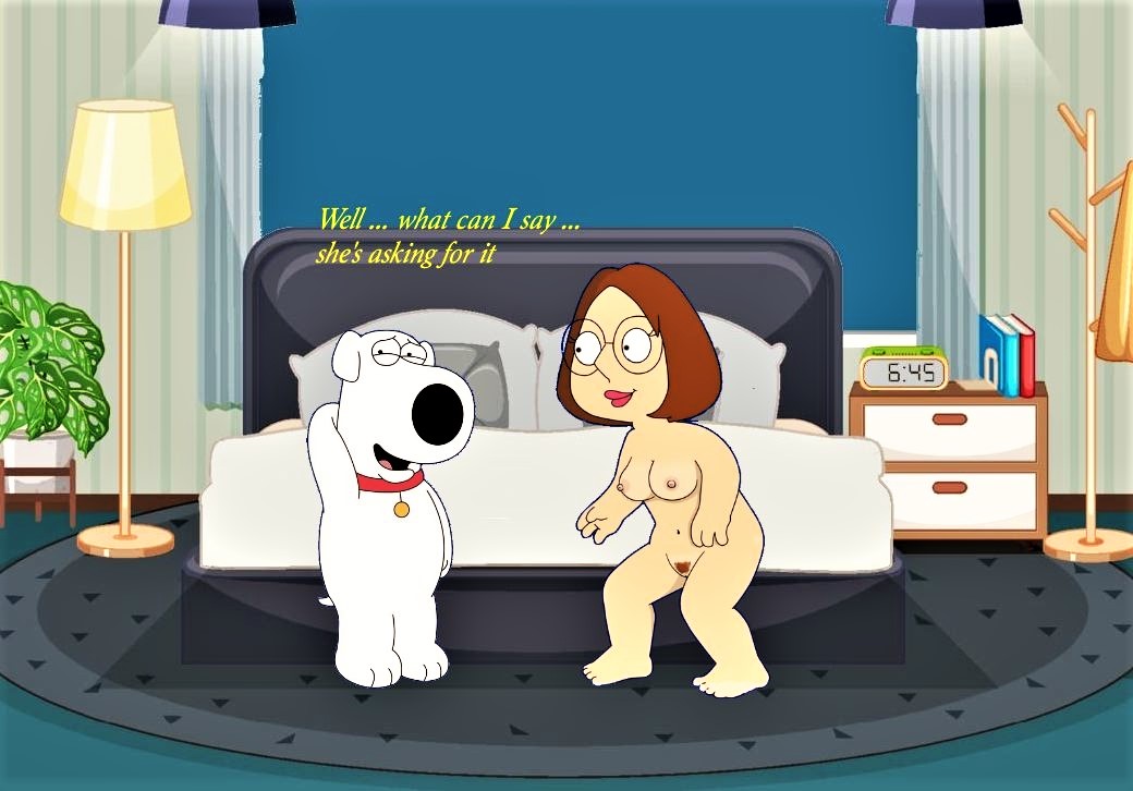 breasts brian_griffin erect_nipples family_guy glasses hat meg_griffin pubic_hair pussy thighs