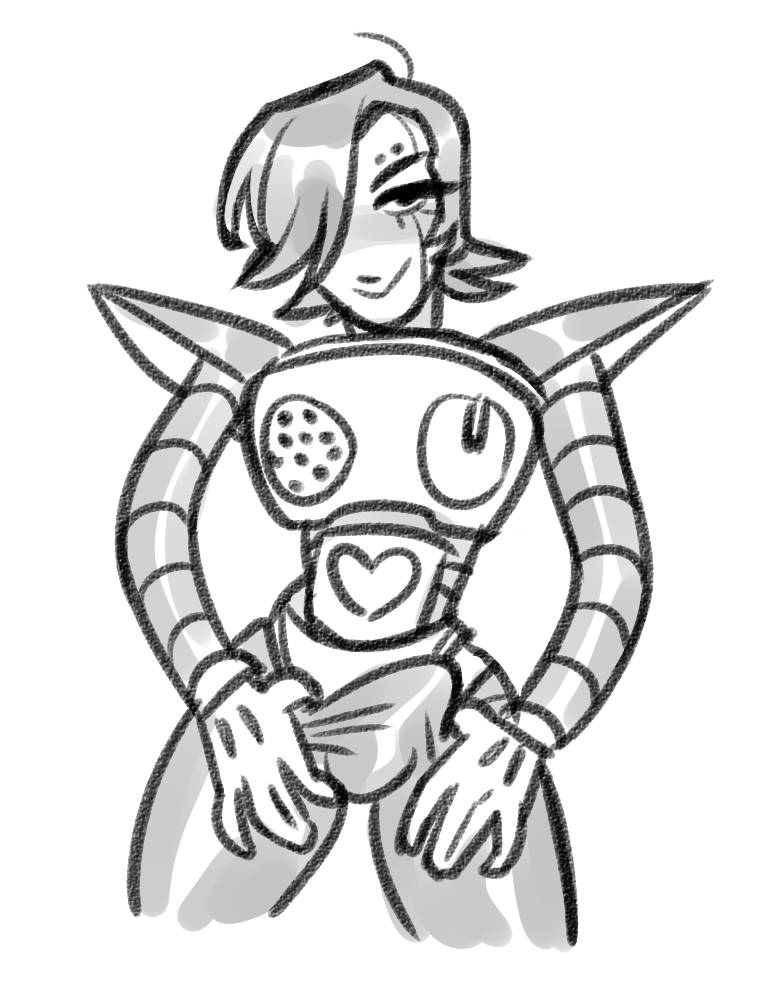 1boy 2d 2d_(artwork) androgynous bulge clothed cowboy_shot digital_media_(artwork) erection erection_under_clothes femboy hair_over_one_eye hotlegmeme humanoid humanoid_robot looking_at_viewer male male_only mettaton mettaton_ex monochrome pulling_down_pants robot_humanoid solo_male undertale undertale_(series) video_game_character video_games