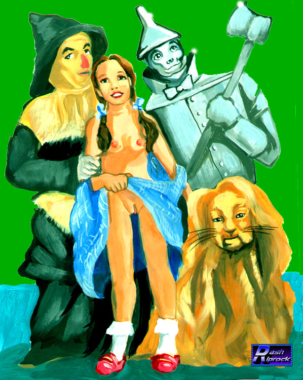 cowardly_lion dash_riprock dorothy_gale flashing nude_female scarecrow_(wizard_of_oz) the_wizard_of_oz tin_man undressing wizard_of_oz