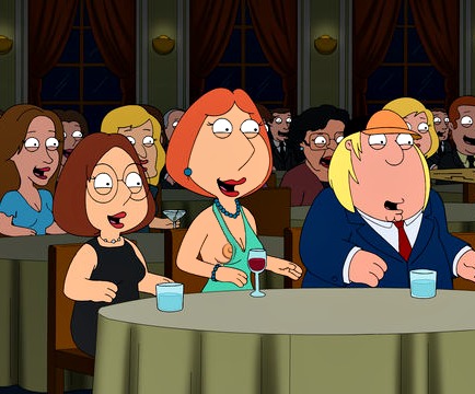 breasts chris_griffin dress family_guy lois_griffin meg_griffin
