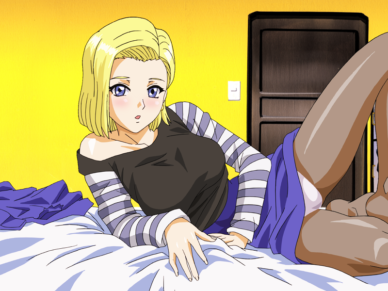 android android_18 ass big_breasts breasts comic dragon_ball_z