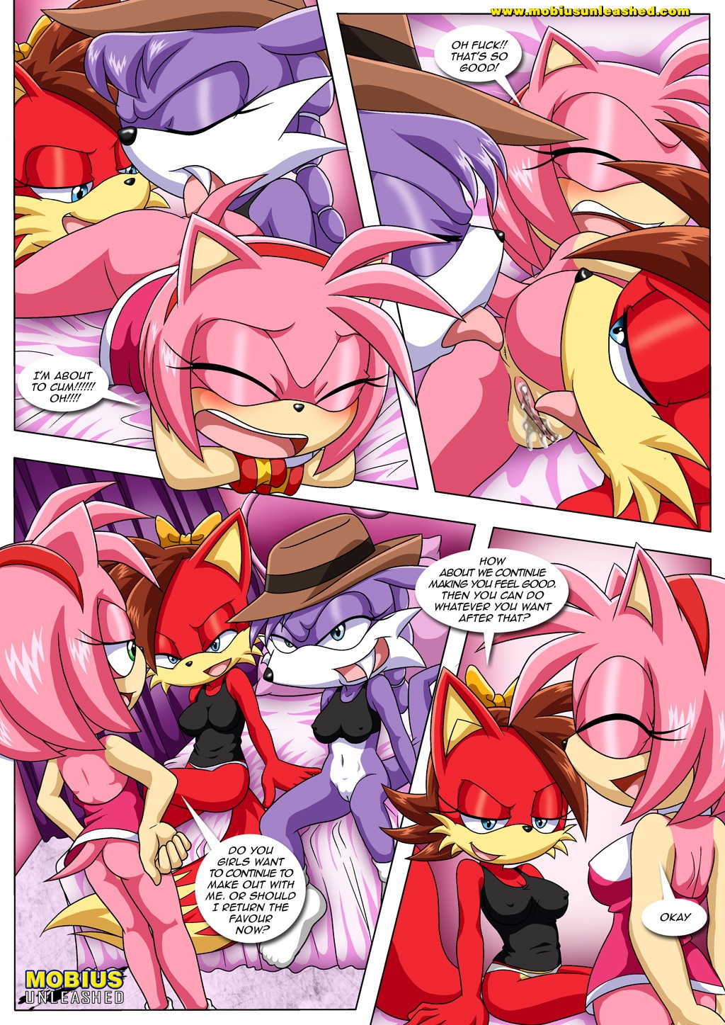 amy's_secret amy_rose archie_comics bbmbbf comic cum fiona_fox licking mobius_unleashed nic_the_weasel nicolette_the_weasel palcomix pussy pussylicking sega sex sonic sonic_(series) sonic_the_hedgehog_(series) text yuri