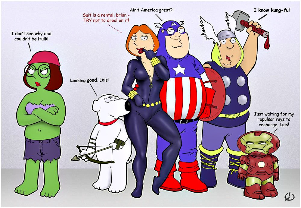 avengers crossover family_guy lois_griffin marvel tagme