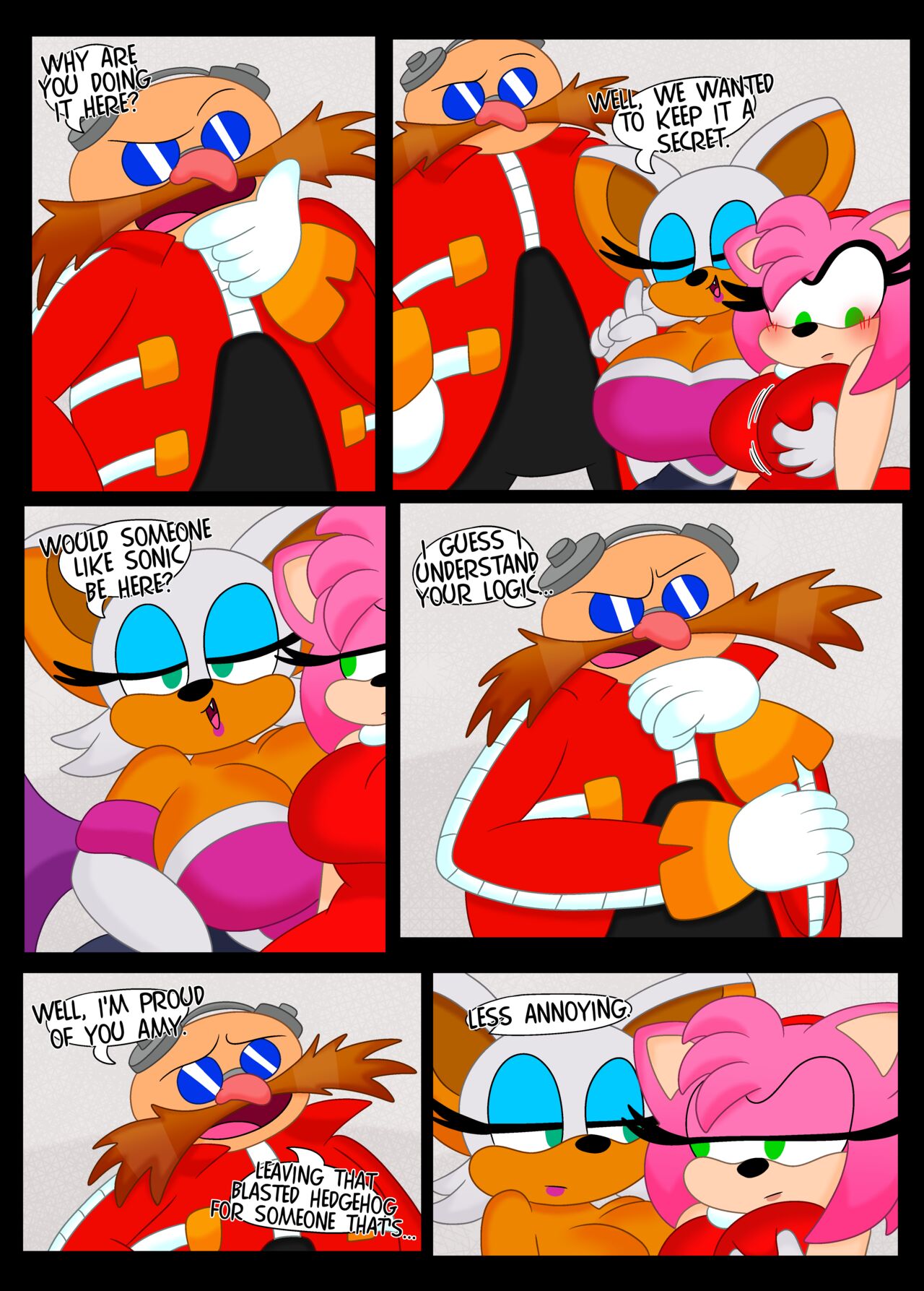 3barts amy_rose comic dr._eggman rouge_the_bat sega sonic_the_hedgehog_(series) tagme