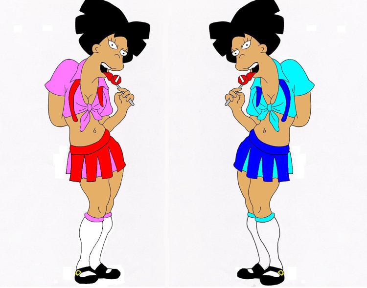 amy_wong futurama school_uniform schoolgirl twin