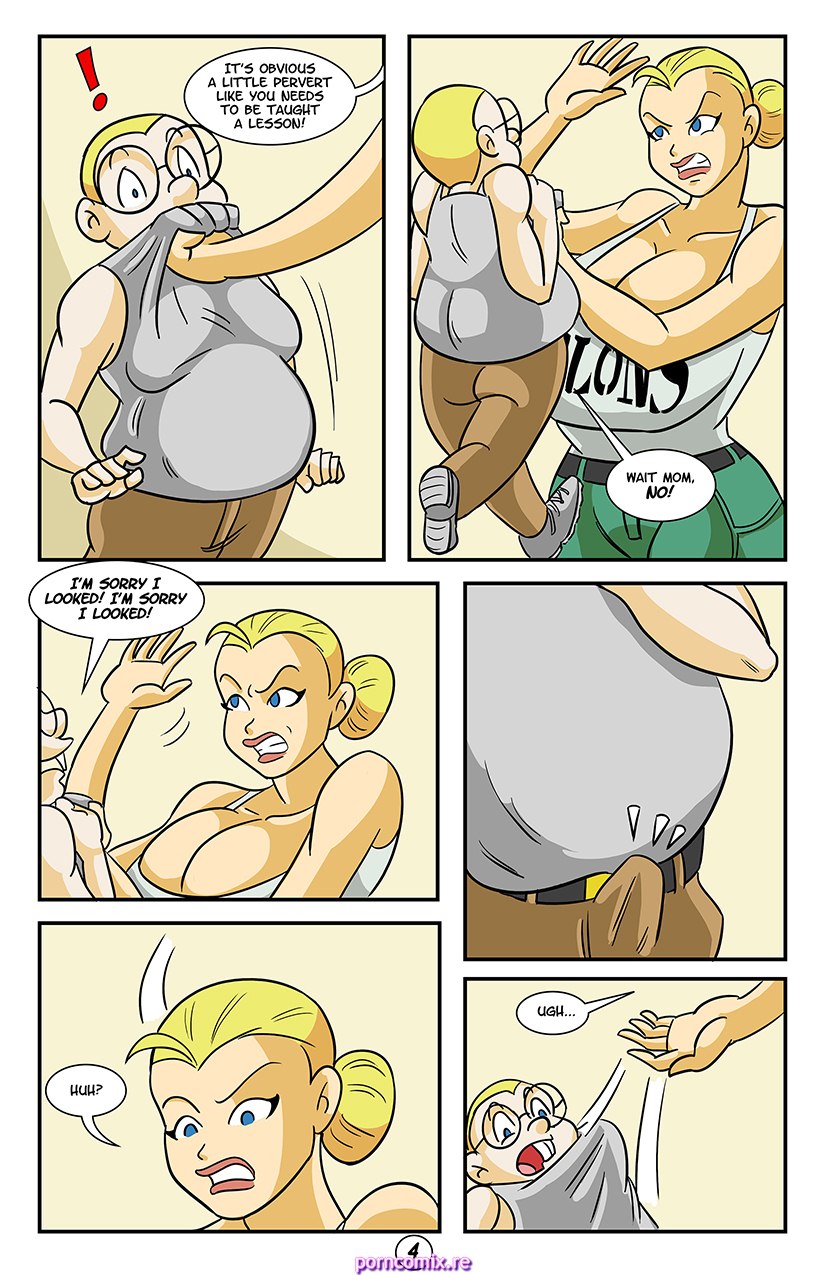 age_difference breast_focus edward_melons erect_penis erection_under_clothes glassfish huge_breasts incest major_wanda_melons military_uniform mother_and_son original original_character porncomix size_difference