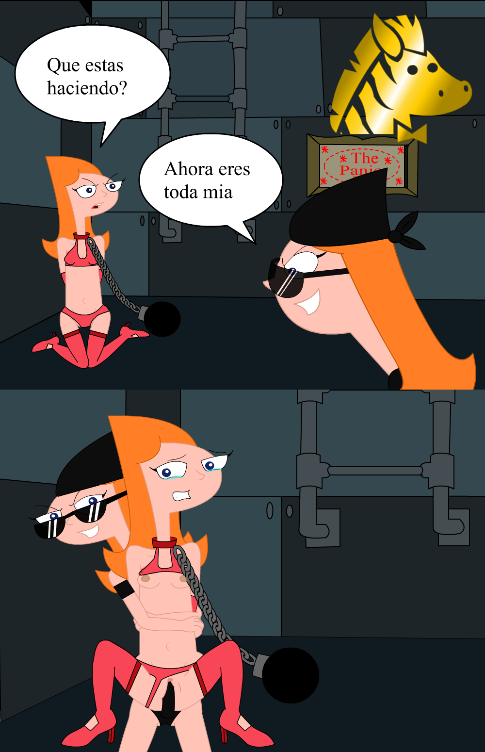 bondage candace_flynn dildo pedrozebra phineas_and_ferb red_hair