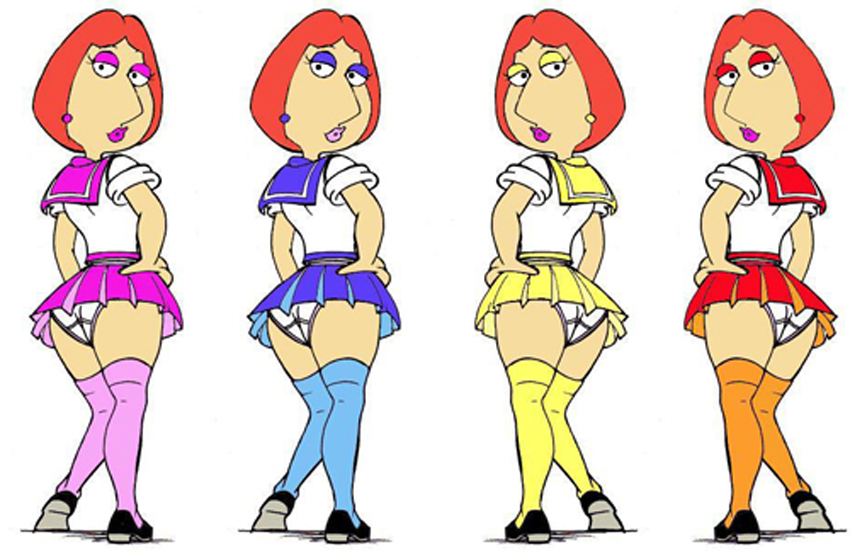 ass cheerleader family_guy lois_griffin no_panties