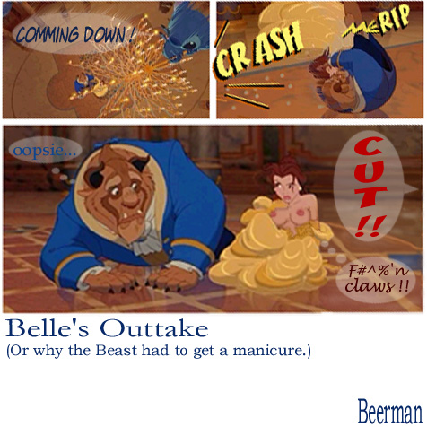beauty_and_the_beast beerman crossover disney lilo_and_stitch princess_belle stitch tagme the_beast
