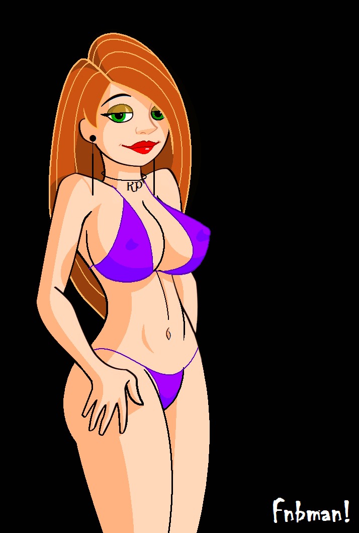 1girl big_breasts bikini disney female_only fnbman kim_possible kimberly_ann_possible