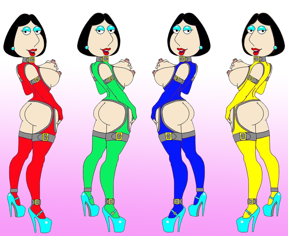 ass black_hair breasts_out family_guy full_body hair high_heels lois_griffin looking_back sexy_ass stockings suspenders