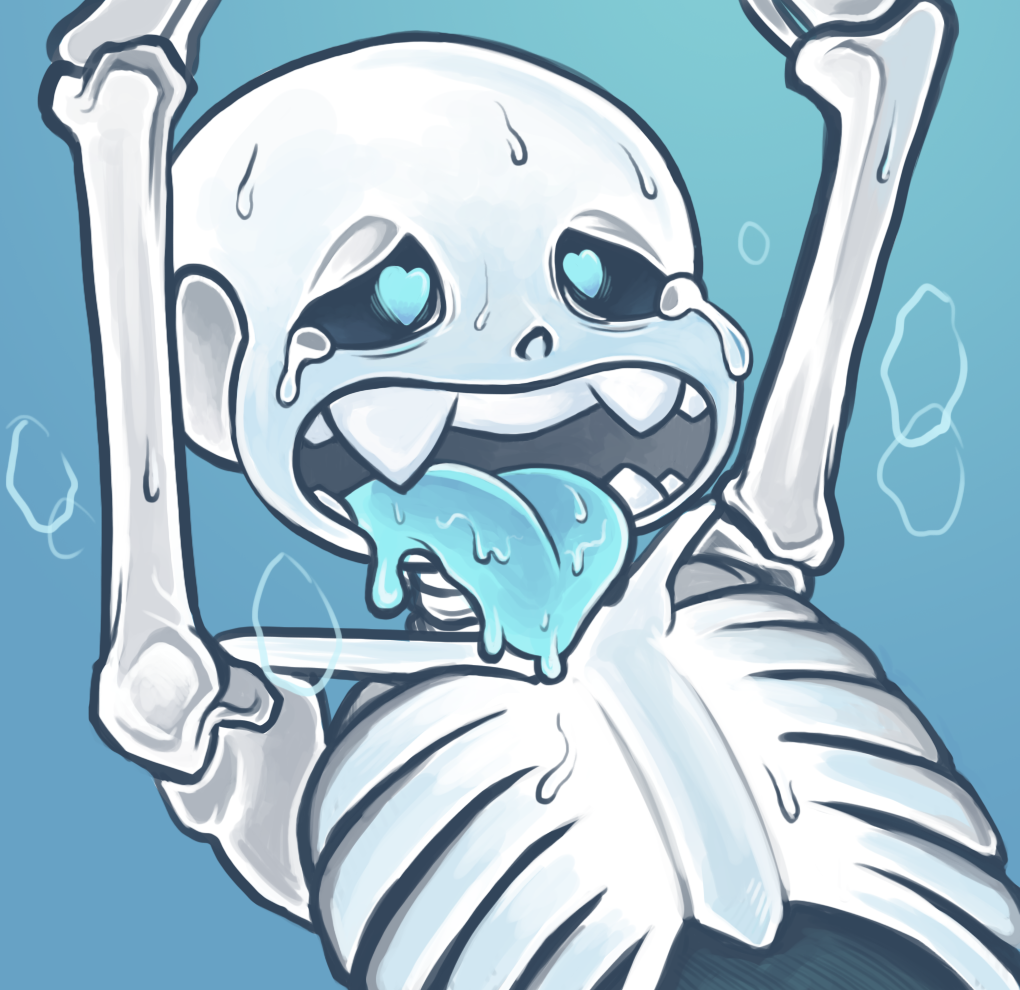 1boy 2010s 2016 2d 2d_(artwork) ahegao animated_skeleton arms_up ass bittersweetdeath blue_background blue_eyes blue_tongue bottom_sans cyan_eyes cyan_tongue digital_media_(artwork) fangs looking_pleasured male male_ahegao male_only malesub monster nude nude_male open_mouth sans sans_(undertale) simple_background skeleton solo_male submissive submissive_male tears tears_of_pleasure tongue tongue_out uke_sans undead undertale undertale_(series) upper_body video_games