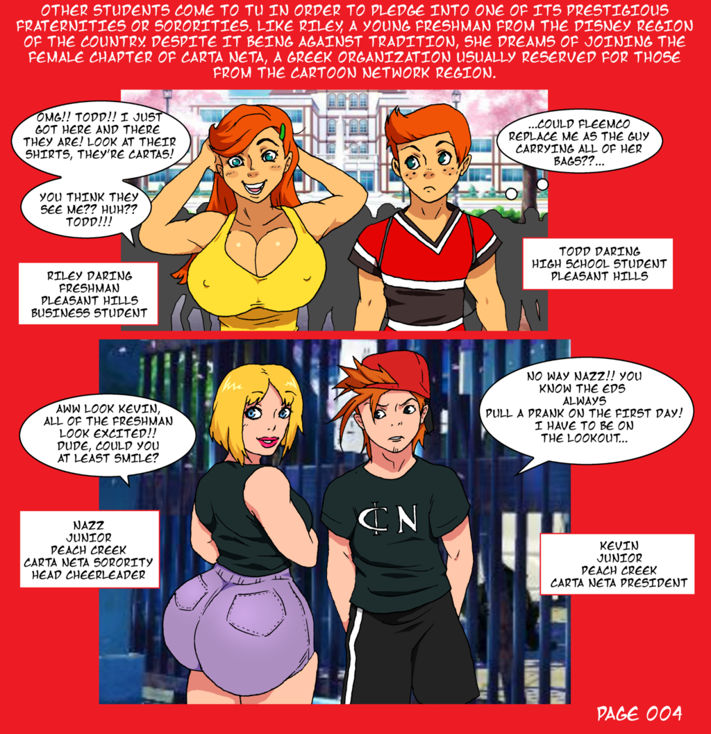 ass big_ass big_breasts breasts clothes comic dat_ass ed,_edd,_'n'_eddy jay-marvel lips nazz pants riley_daring text the_replacements toon_university wide_hips