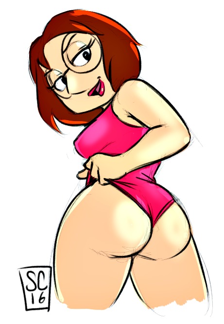 ass breasts family_guy meg_griffin swimsuit white_background