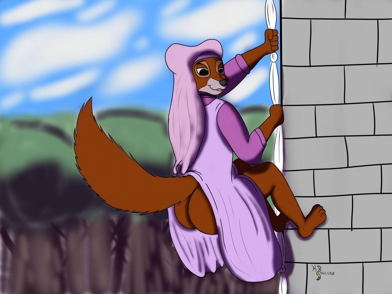 ass clothing fox kanrod_stavoyan maid_marian