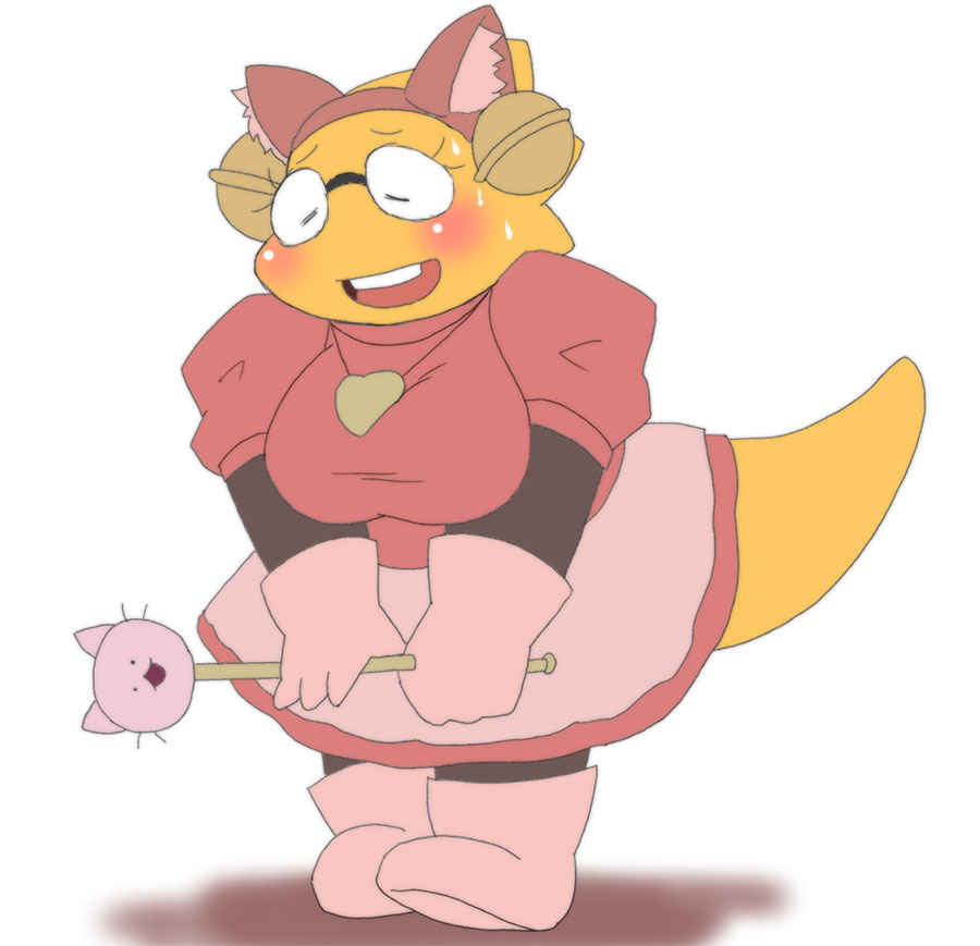 1girl 2020s 2021 adorable alphys alphys_(undertale) anthro anthro_only aruput aruput_ut big_breasts blush boots breasts cat_ears cat_ears_headband cat_headband chubby chubby_anthro chubby_female cosplay cute embarrassed female female_anthro female_only glasses gloves lizard lizard_girl lizard_tail mew_mew_kissy_cutie monster monster_girl non-mammal_breasts pink_boots pink_clothing pink_gloves reptile reptile_girl reptile_tail scalie simple_background solo solo_anthro solo_female sweat sweatdrop sweating sweaty tail undertale undertale_(series) wand white_background yellow_body yellow_skin