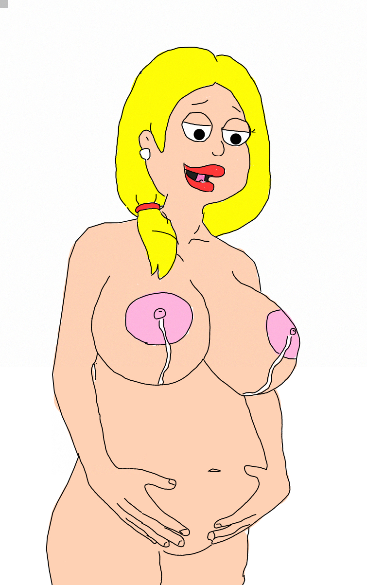 american_dad big_breasts francine_smith lactating lactation pregnant pregnant_belly
