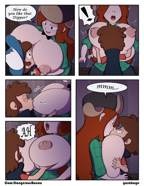 ! big_breasts breast_sucking breasts breasts_out comic dipper_pines disney female freckles garabatoz gigantic_breasts gravity_falls groping_breasts huge_breasts larger_female male smaller_male wendy_corduroy
