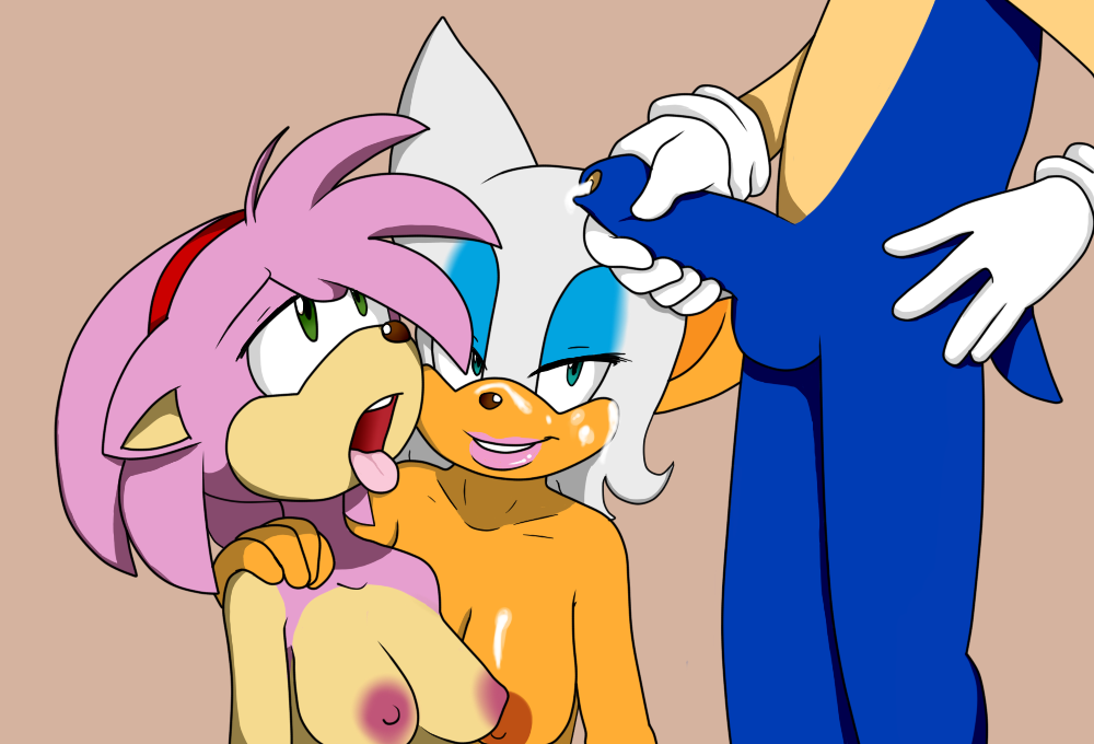 amy_rose anthro bat begging big_breasts big_lips blue_eyes blue_fur breasts cum cum_on_breasts cum_on_face fur furry green_eyes group group_sex hand_on_shoulder hands_on_hips hedgehog mammal open_mouth orgy penis rouge_the_bat sega sex smile sonic_(series) sonic_the_hedgehog
