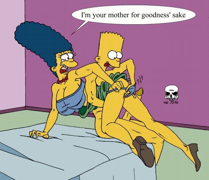 bart_simpson marge_simpson the_fear the_simpsons yellow_skin