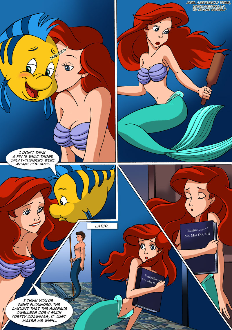 comic disney palcomix princess_ariel seashell_bra tagme the_little_mermaid