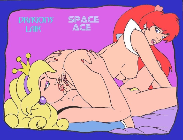 69 breasts crossover dragon's_lair female_only karstens kimberly kimberly_(space_ace) nipples princess_daphne pussy pussylicking space_ace tagme yuri