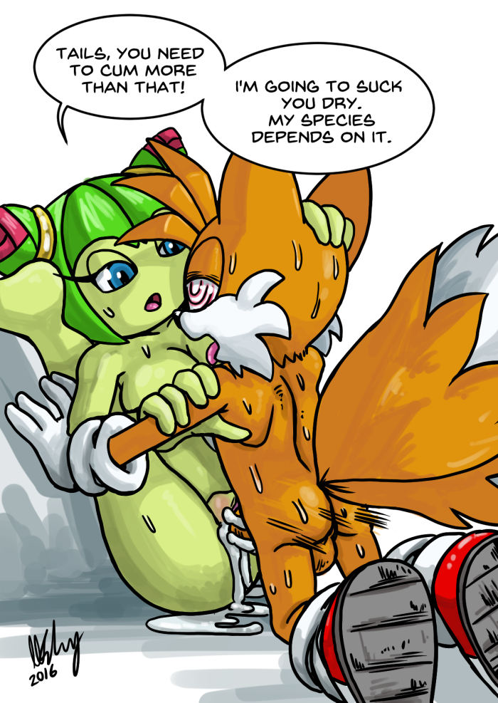 1girl cosmo_the_seedrian cum cum_in_pussy miles_"tails"_prower multiple_tails nipples nude omegazuel sega sonic_(series) sonic_x tagme tail vaginal_penetration