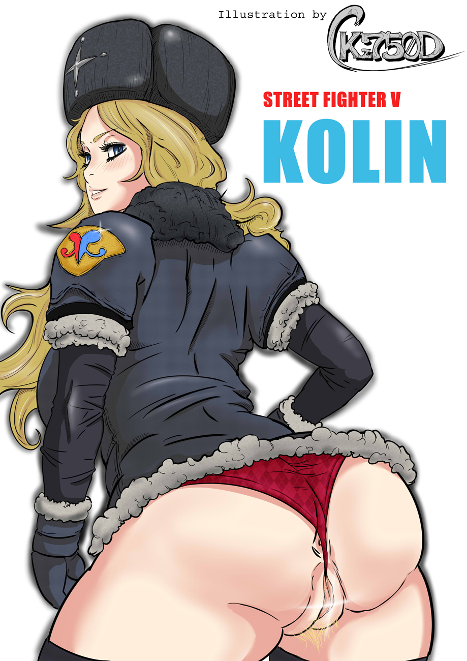 1girl 1girl anus anus_peek ass back big_breasts black_legwear blonde_hair blonde_pubic_hair blue_eyes blush breasts commentary_request curvy english fur_hat hat high_res hips kolin kz750d long_hair looking_at_viewer looking_back mittens no_pants panties pubic_hair pussy red_panties simple_background stockings street_fighter street_fighter_v thick_thighs thighs thong underwear ushanka white_background wide_hips