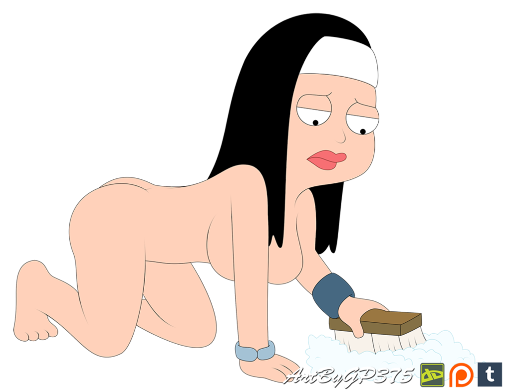 all_fours american_dad ass breasts gp375 hayley_smith nude scrubbing transparent_background