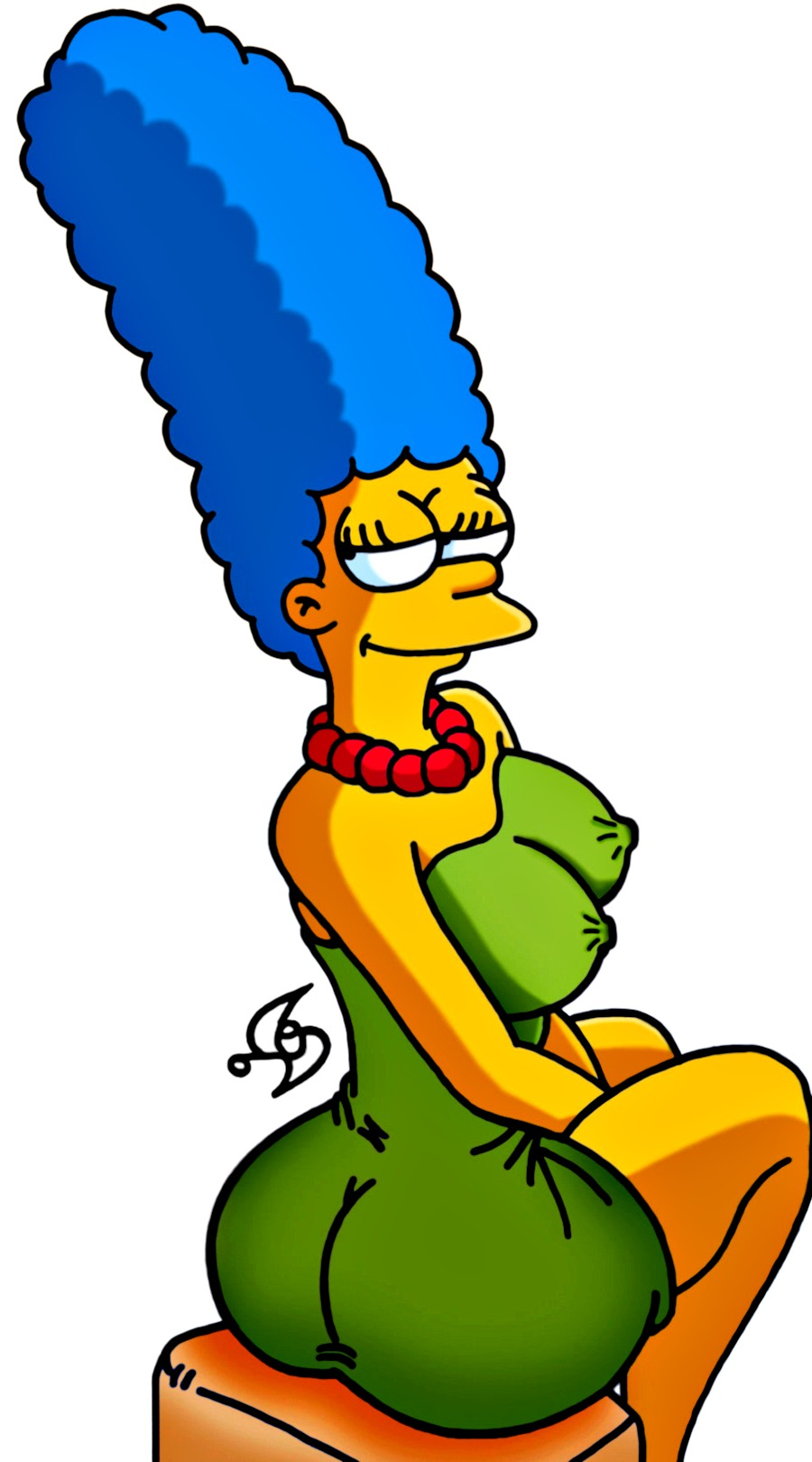 marge_simpson tagme the_simpsons white_background yellow_skin