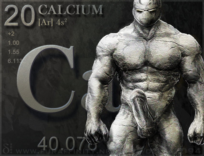 1boy 2012 astatine bara buff chemical_element chemistry delta2094 humanoid inanimate male male_only muscle penis personification science solo