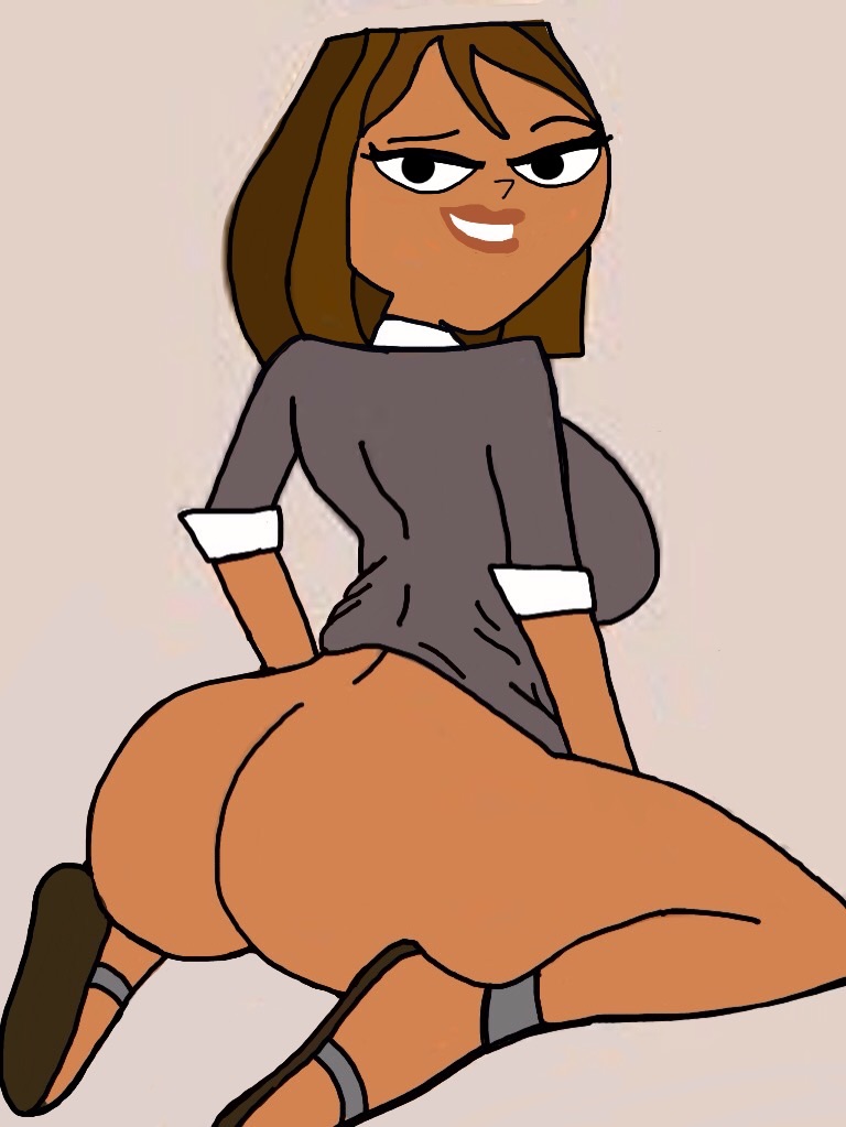 ass bottomless courtney_(tdi) looking_at_viewer looking_back total_drama_island