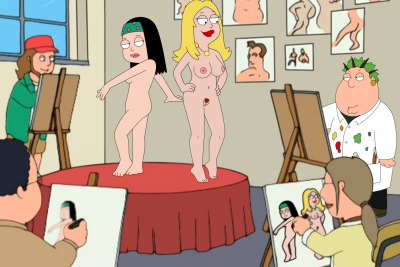 american_dad art_class breasts chris_griffin family_guy francine_smith frost969 hayley_smith human nude posing tagme vagina