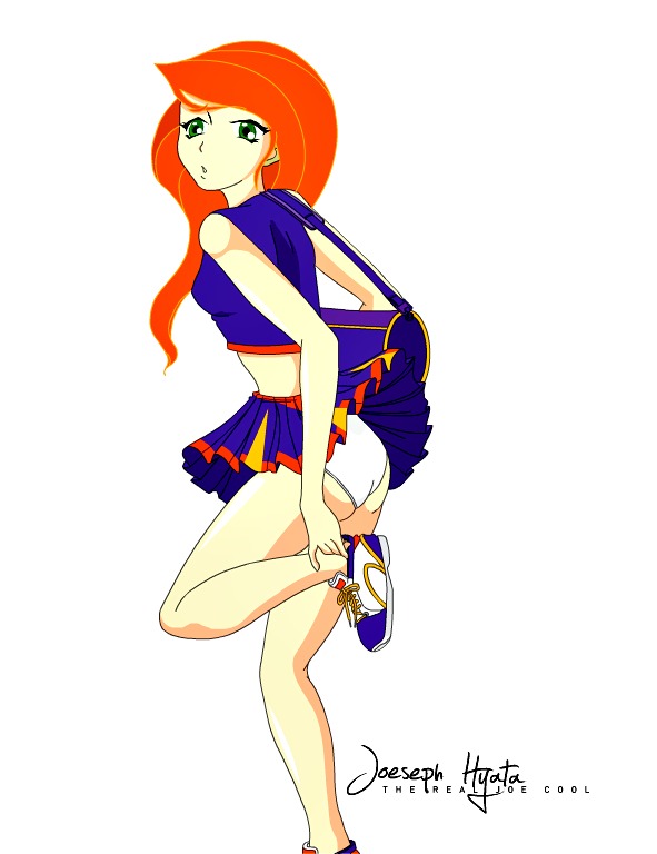 ass cheerleader disney kim_possible kimberly_ann_possible the_real_joe_cool white_background