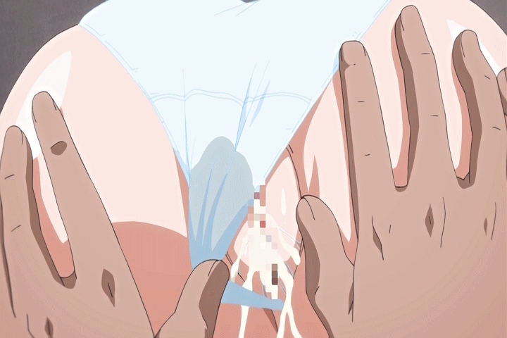 1girl animated animated_gif ass censored cum cum_in_pussy forced gif ikenai_koto_the_animation panties pussy underwear