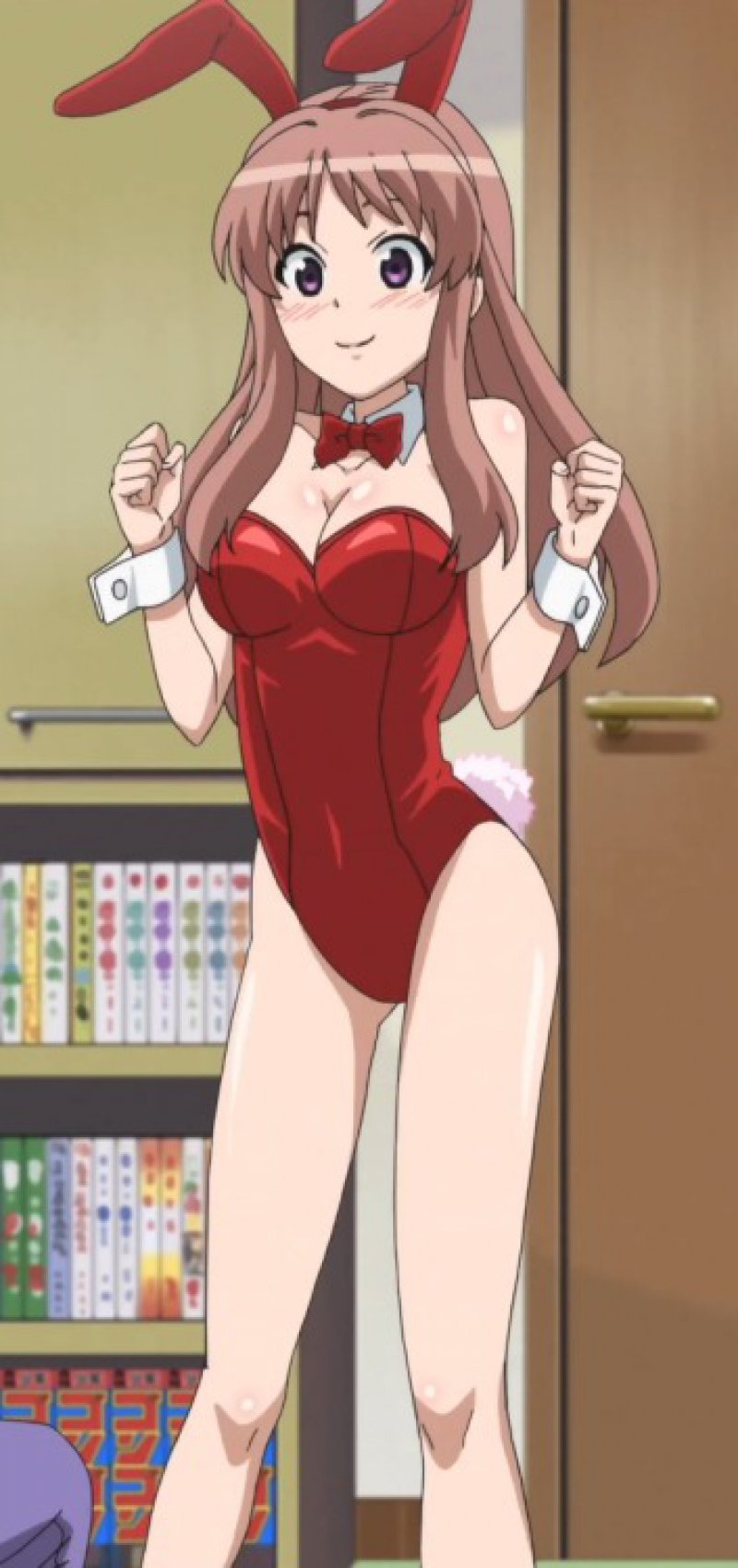 anime breasts bunnysuit cleavage tagme