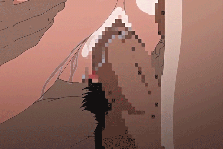 1girl 2boys anal animated animated_gif censored cum cum_in_ass cum_in_pussy double_penetration female gif group_sex ikenai_koto_the_animation multiple_boys pussy sex