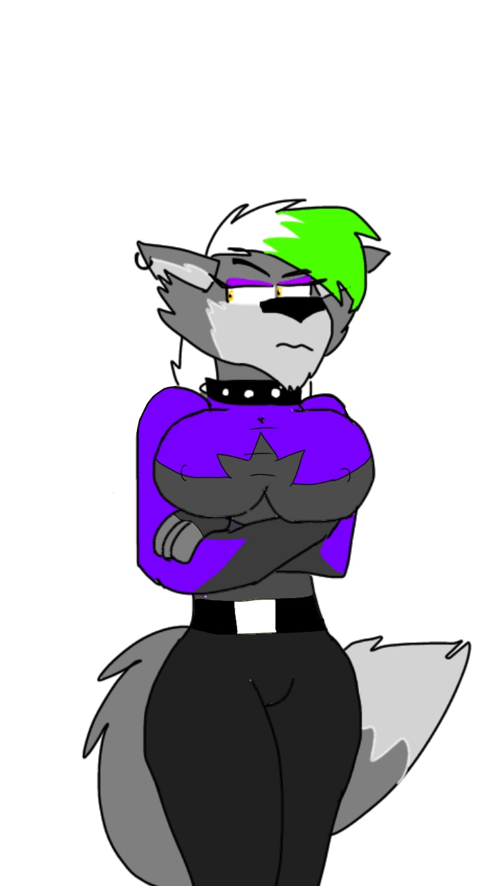 big_breasts canine five_nights_at_freddy's:_security_breach green_hair huge_breasts nipples_visible_through_clothing roxanne_wolf_(fnaf) video_game_character wolf yellow_eyes