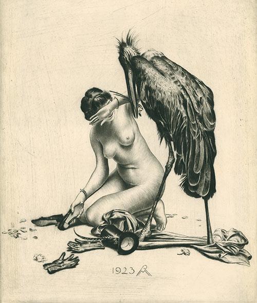 1923 bird grey monochrome nude oldtime sex tagme