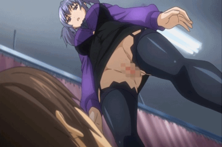1boy 1girl animated anime anus ass black_bra bounce bouncing_breasts bra breasts bursting_breasts censored choker facesitting garter_belt garter_straps gif grey_hair hentai huge_ass large_breasts lingerie lowres moaning oral pussy pussylicking ryou_seibai ryou_seibai! ryou_seibai!:_gakuen_bishoujo_seisai_hiroku saliva sex sitting sitting_on_face sitting_on_person skirt straining_buttons underwear