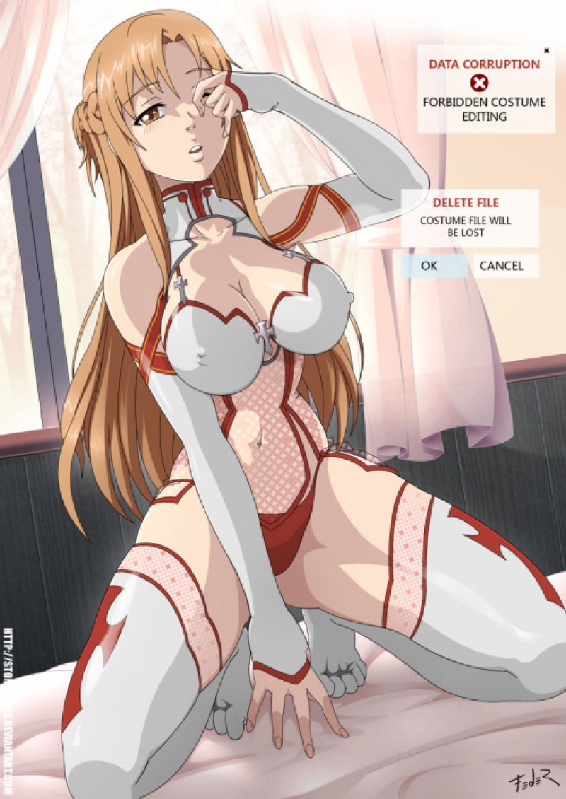 ass asuna_(sao) blush breasts nipples pussy stormfeder sword_art_online
