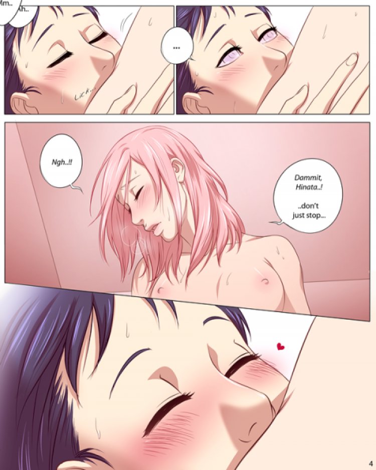ass bedroom breasts comic hinata_hyuuga naruto nipples nude pussy pussylicking rubbing sakura_haruno sex