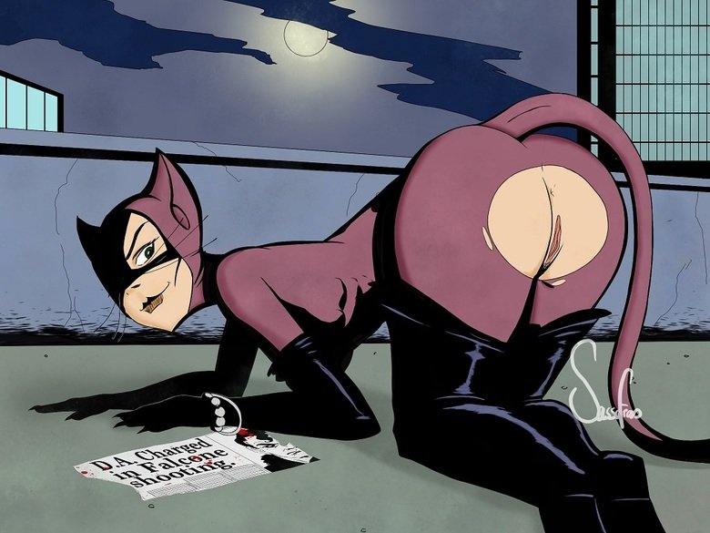ass batman_(series) breasts catwoman dc dc_comics english_text female pussy selina_kyle tagme text
