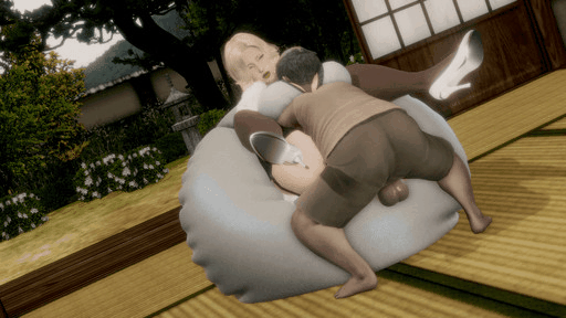 3d age_difference bald dark-skinned_male dark_skin gif house hugging interracial missionary old_and_young old_man older older_male shorter_male source_filmmaker
