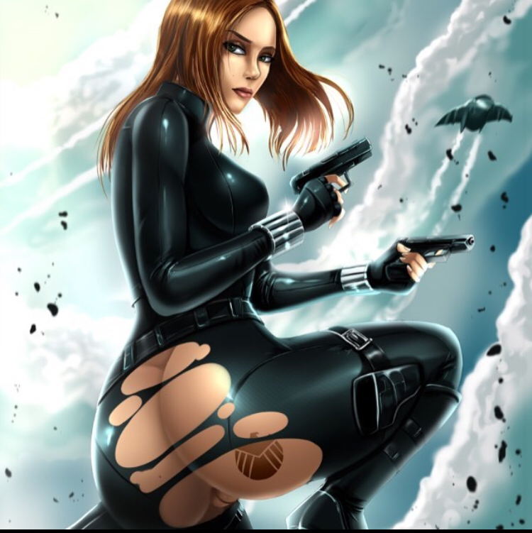 1girl agents_of_s.h.i.e.l.d. ass big_breasts black_widow breasts comic_book_character crotchless female_focus female_only gun large_ass long_hair lost_clothes markings marvel marvel_cinematic_universe marvel_comics natasha_romanoff pussy red_hair ripped_clothing s.h.i.e.l.d. shadman solo_female solo_focus superheroine tagme tattoo torn_clothes wide_hips